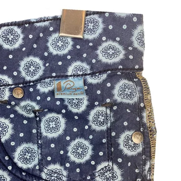 Paige Women's Hidden Hills Blue Dark Wash High Rise Bootcut Denim Jeans US 28 - Picture 10 of 11